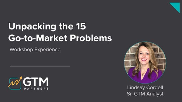 Unpacking the 15 Go-to-Market Problems - Page 1