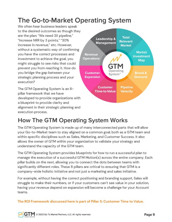 ROI Framework by GTM Partners - Page 9