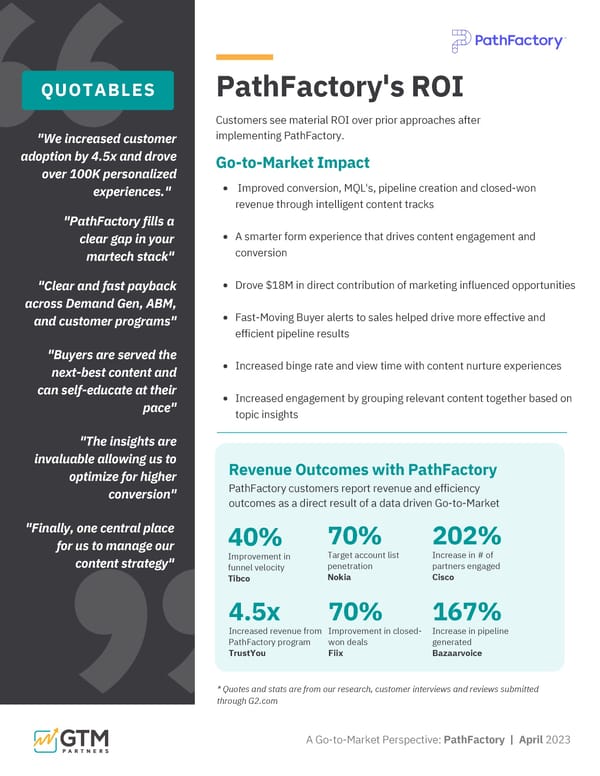 PathFactory | ROI Study by GTM Partners - Page 4