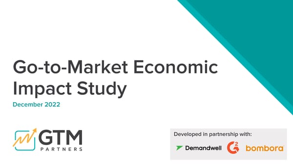 Go-to-Market Macro Economic Impact Study - Page 1